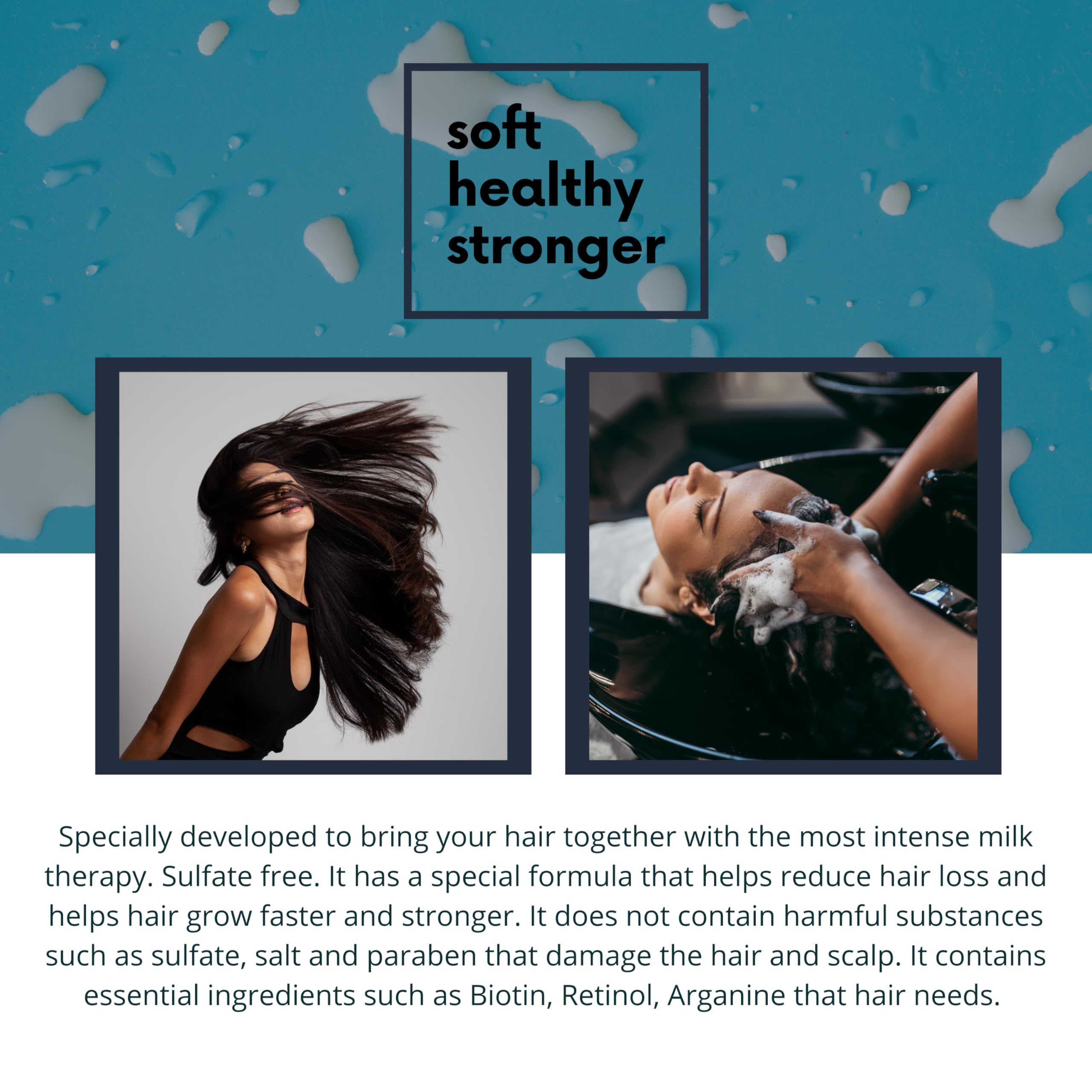 Morfose Keratin Shampoo - Intensive Milk Therapy with Amino Acid Complexes, Keratin-Enriched Shampoo Keratin for Shine & Volume, Strengthening Arginine, 33.81 Fl. Oz