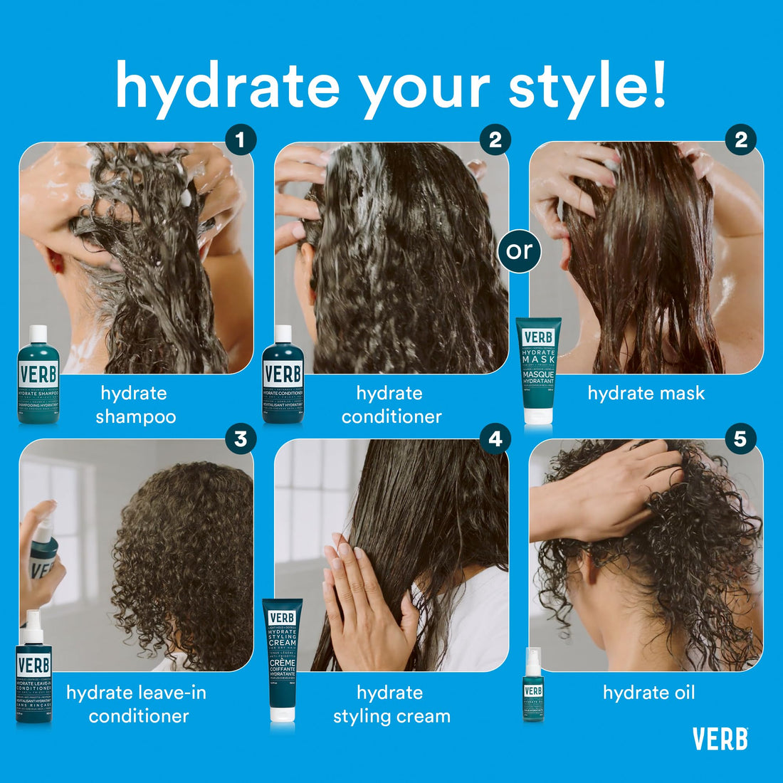 Verb Hydrate Shampoo & Conditioner Duo, 12 oz
