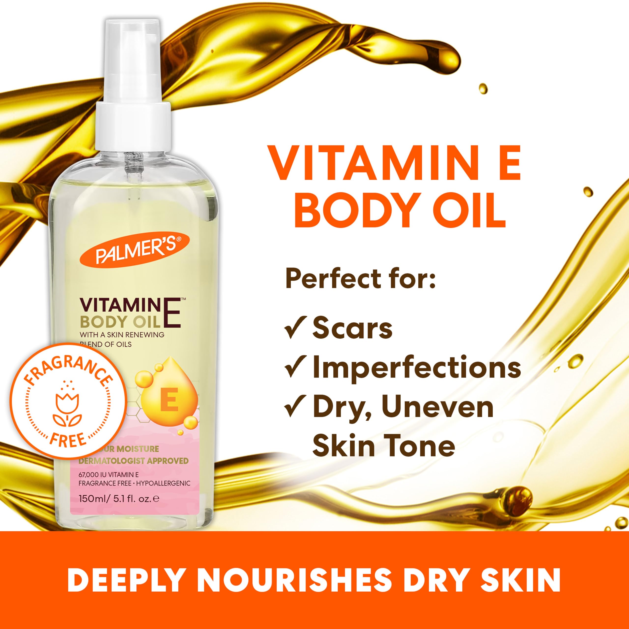 Palmer's Vitamin E Mom's Skin Healing Body Care Kit, Pregnancy and Postpartum Essentials Includes Body Oil, Scar Serum and Concentrated Body Cream