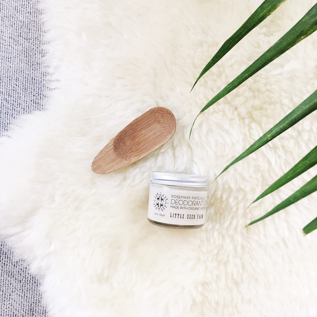 Little Seed Farm All Natural Deodorant Cream, Aluminum Free Deodorant for Women or Men, 2.4 Ounce - Rosemary Patchouli