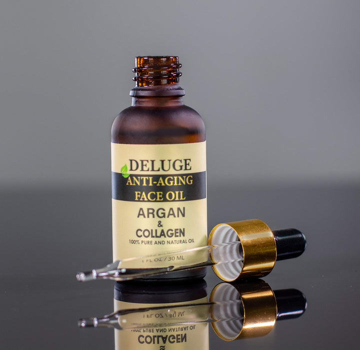 COLLAGEN FACE OIL WITH ARGAN OIL 100% NATURAL – FINE LINES, WRINKLES, ANTI- AGING FACIAL OIL. SMOOTHING AND FIRMING SKIN CARE TREATMENT, NATURE’S MOST POTENT BOTANICAL INGREDIENTS