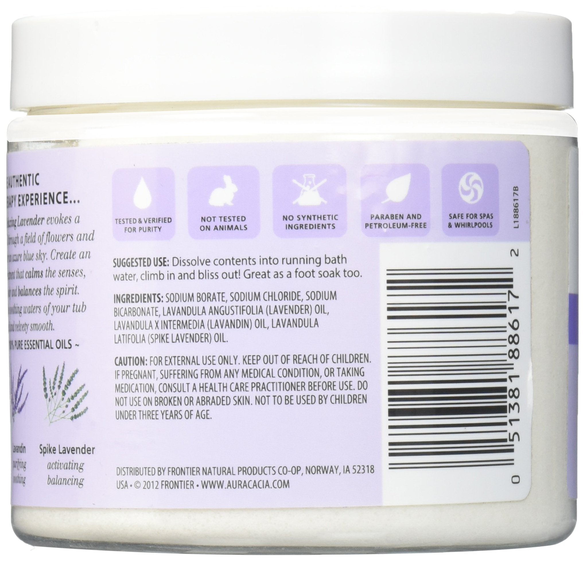 Aura Cacia Mineral Bath Relaxing Lavender