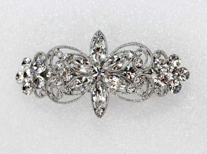 Faship Clear Barrette Bridal Bridesmaid Flower Girl Wedding Party Prom
