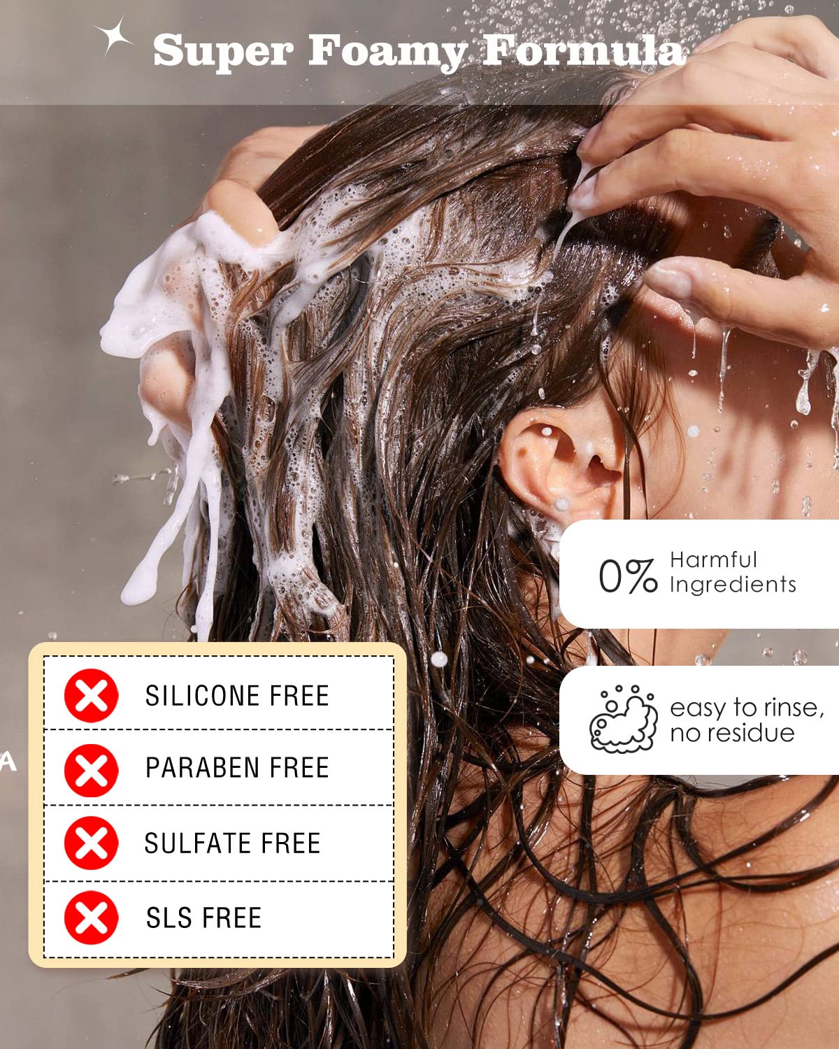 SAPHUS 6Pcs Sulfate-Free Shampoo Bars for Dandruff & Oily Hair Control - Natural Solid Shampoo Soap Set (8.46oz Travel Size) - Vegan, Cruelty-Free Hair Care for Women & Men - Blue