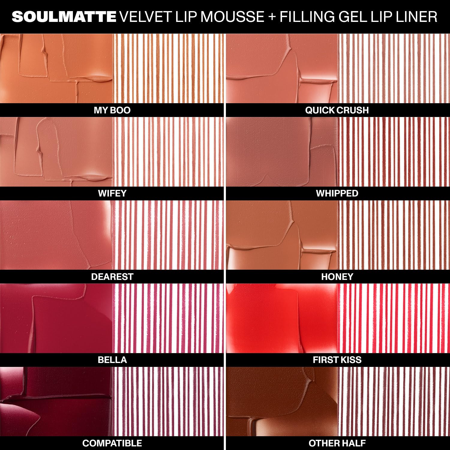 Morphe Soulmatte Velvet Lip Mousse - Air-Whipped Matte Lipstick for Women with Vitamin E to Hydrate, Soften & Smooth - Provides Long Lasting & Velvety Formula - Honey (0.13 Fl Oz)