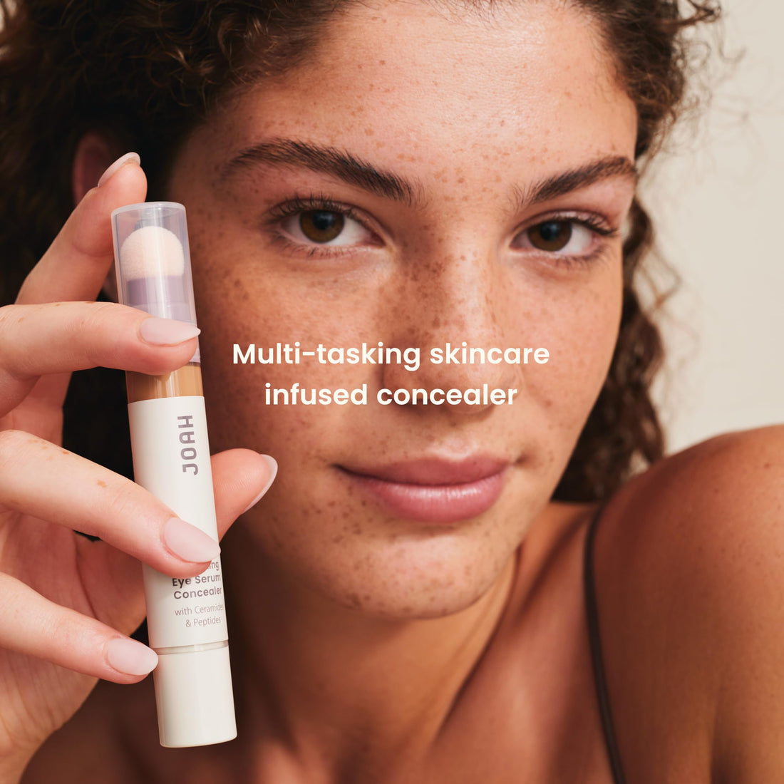 JOAH Perfect Complexion Eye Serum Concealer, Hydrating Under Eye Makeup and Skincare for Dark Circles and Puffiness, Fair Light Cool