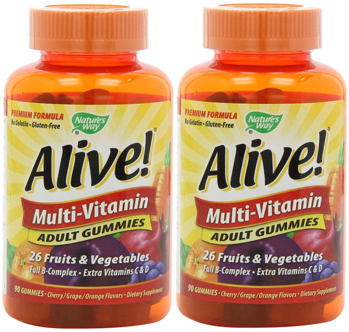 Nature's Way Alive Adult Multi-vitamin, 90 Gummies (2 Pack)
