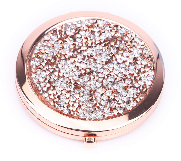 BangBangSing Magnifying Compact Cosmetic Mirror 2.75 Inch Round Handheld Travel Pocket Makeup Mirror