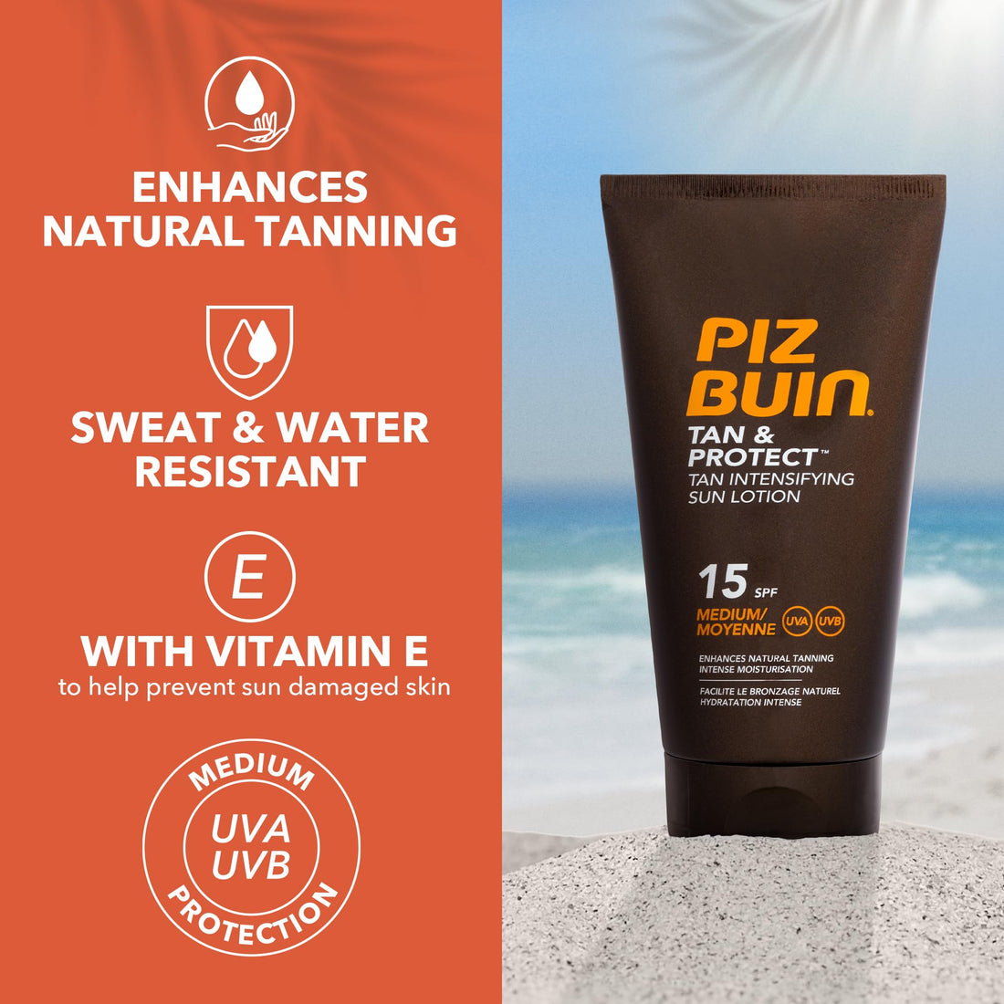 Piz Buin - Piz Buin FP15 TAN & PROTECT LOTION 150ML by Piz Buin