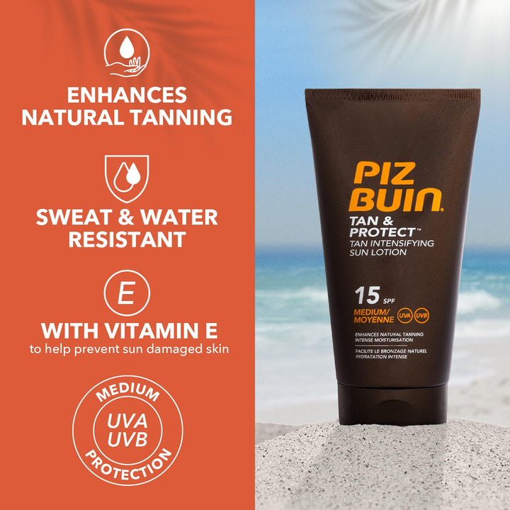 Piz Buin - Piz Buin FP15 TAN & PROTECT LOTION 150ML by Piz Buin