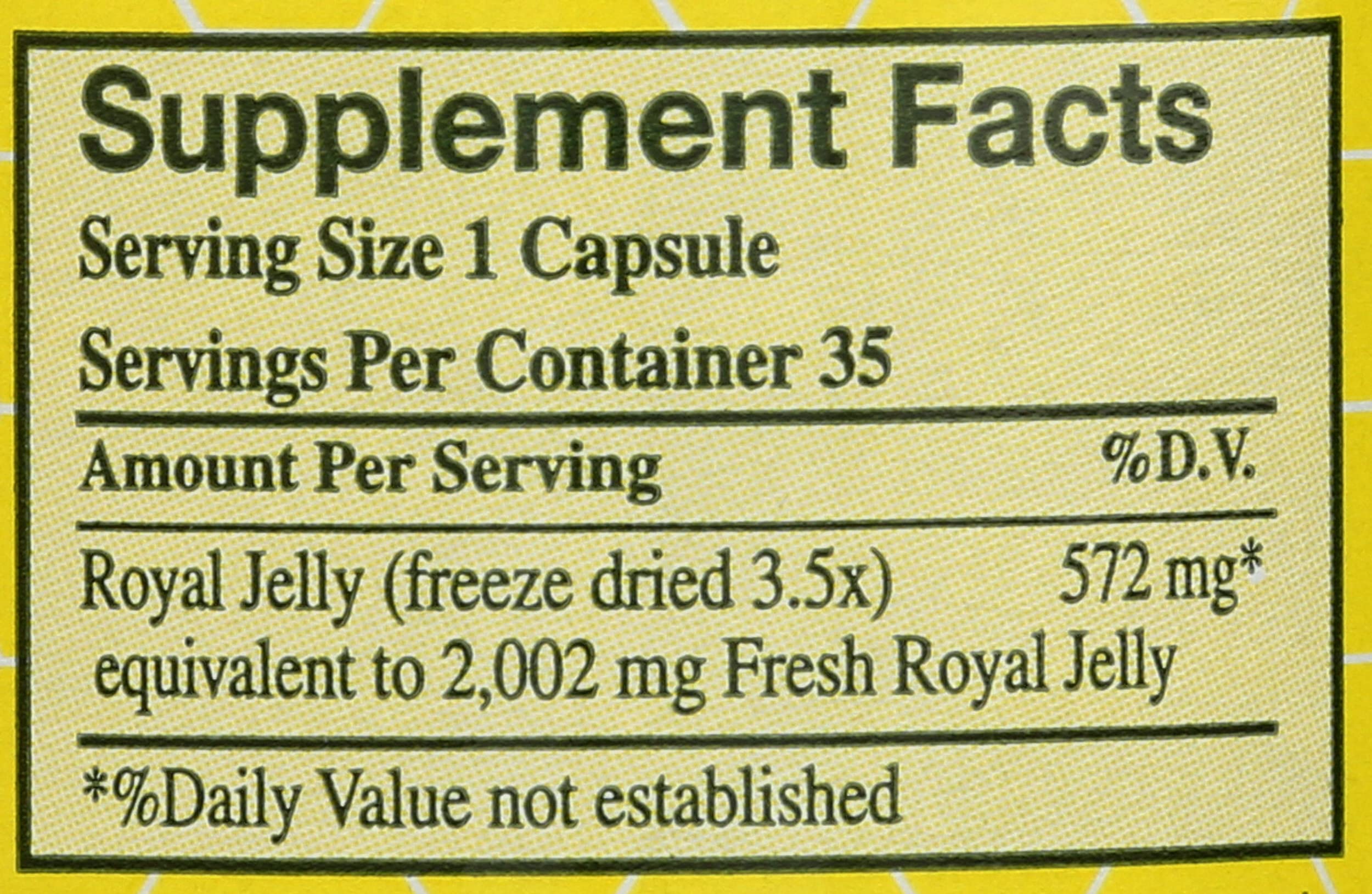 YS Royal Jelly/Honey Bee - Royal Jelly, 2000 mg, 35 capsules