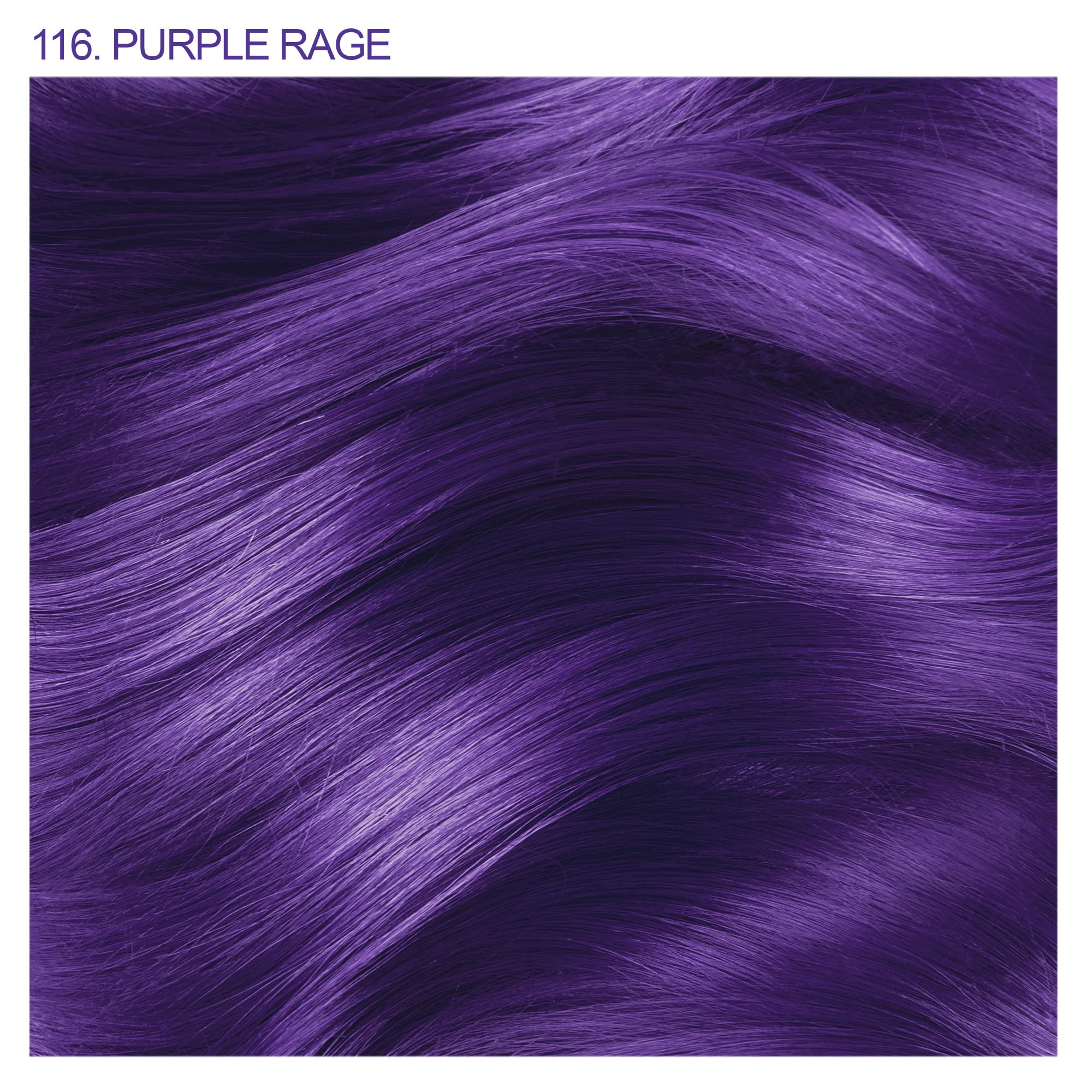 Adore Semi-Permanent Haircolor #116 Purple Rage 4 Ounce (118ml) (2 Pack)