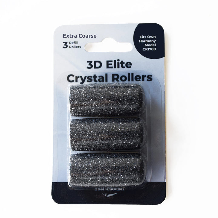 Extra Coarse Refill Rollers by Own Harmony for Electric Callus Remover CR1700: Professional Foot Care for Healthy Feet, Best Pedicure File Tools - Refills 3 Pack Extra Coarse Replacement Roller Heads