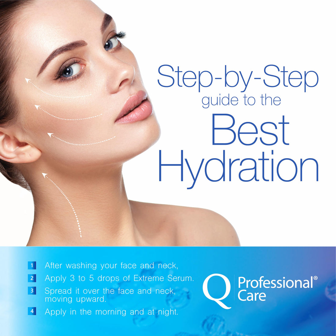 Q|Professional Care Serum for Face | Hyaluronic Acid | Vitamin C | Microneedling | HCA | Multi-Peptides, Vitamins B5, B3, Niacinamide & Centella Asiatica | Alcohol free, Fragrance-Free
