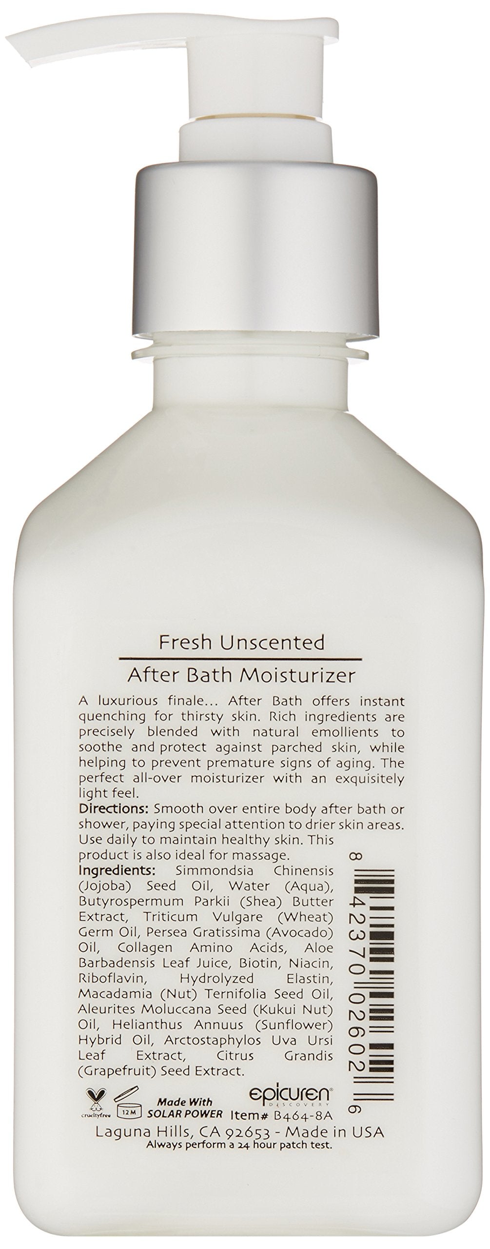 Epicuren After Bath Moisturizer - Fresh Unscented 8 Oz by Epicuren