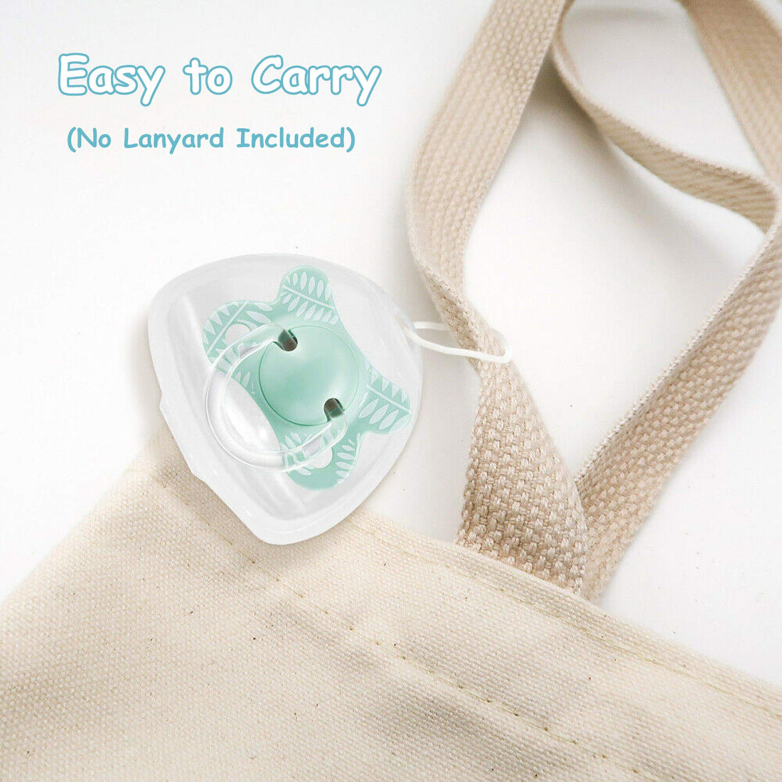 LANEYLI Pacifier Case& Nipple Shield Case BPA Free (Transparent)