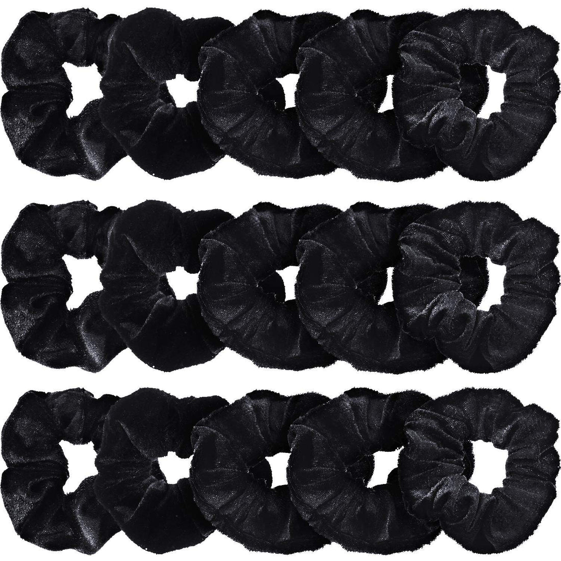 28 Pieces Hair Scrunchies For Hair, Women'S Velvet Elastics Scrunchy Bobbles Soft Hair Bands Hair Ties Black Ponytail Holder
