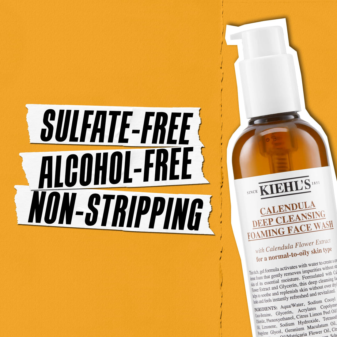 Kiehl'S Calendula Deep Cleansing Foaming Face Wash 500ml