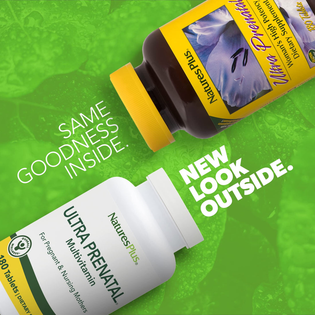 Natures Plus Ultra Prenatal Multivitamin - 800 mcg Folate, 180 Vegetarian Tablets - Prenatal Supplement with Iron, Iodine, Calcium & B-Complex Vitamins - Gluten-Free - 90 Servings