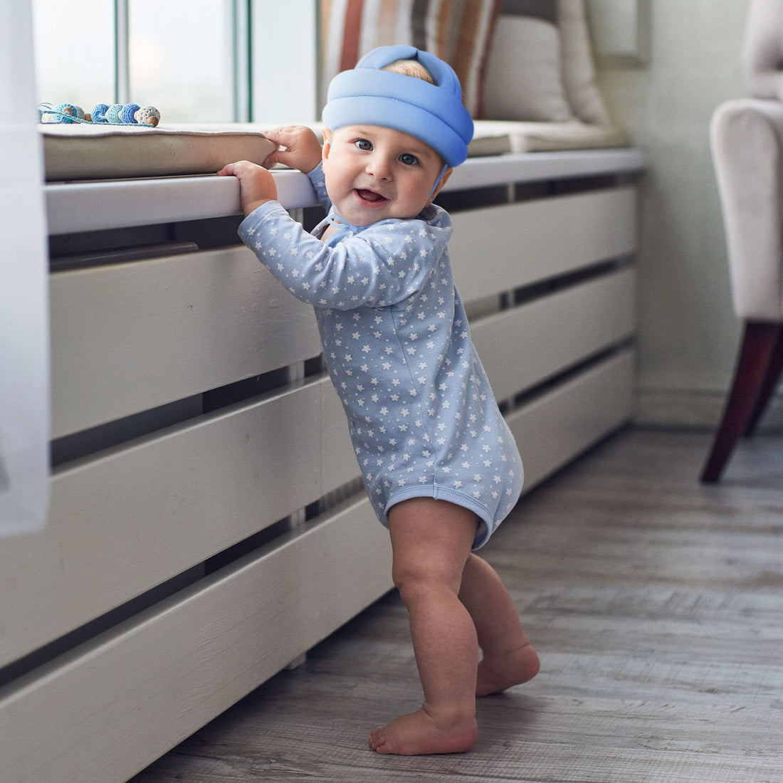Simplicity Baby Safety Helmet Toddler No Bumps Head Protection Cap Blue