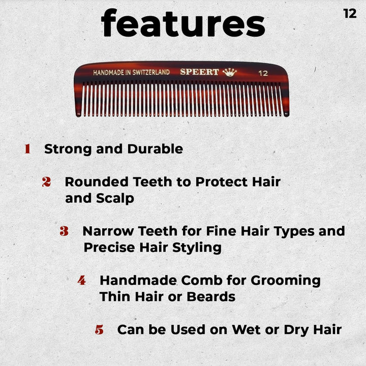 Hand-made tortoise comb #12