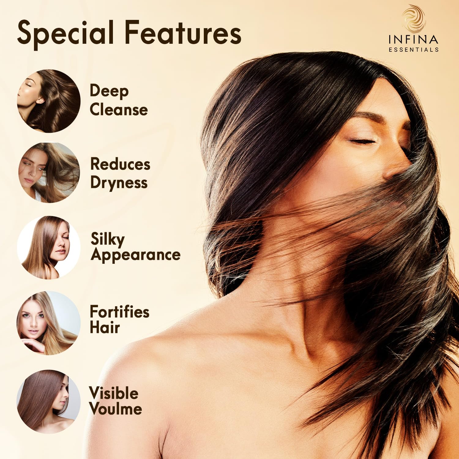 Castor Oil Shampoo and Conditioner Set for Hair Growth with Rosemary & Peppermint Oil - Cleanse Hair, Strengthen & Shine with Castor Shampoo and Conditioner - Anti-Hair Loss for Men & Women - 16 fl oz