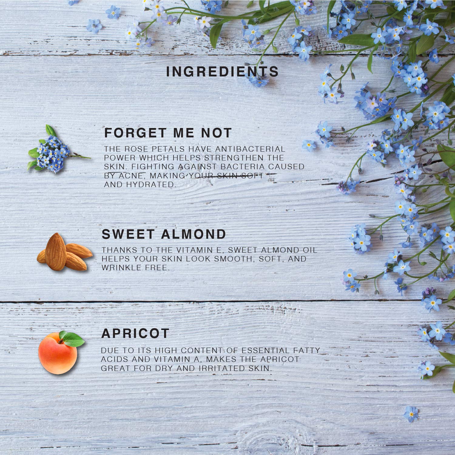 BEAUTE DE PROVENCE Multi-Use Oil for Face, Body and Hair - Forget Me Not - Organic Blend of Apricot, Vitamin E and Sweet Almond Oil Moisturizer for Dry Skin, Scalp and Nails - Peach, Mandarin and Gree