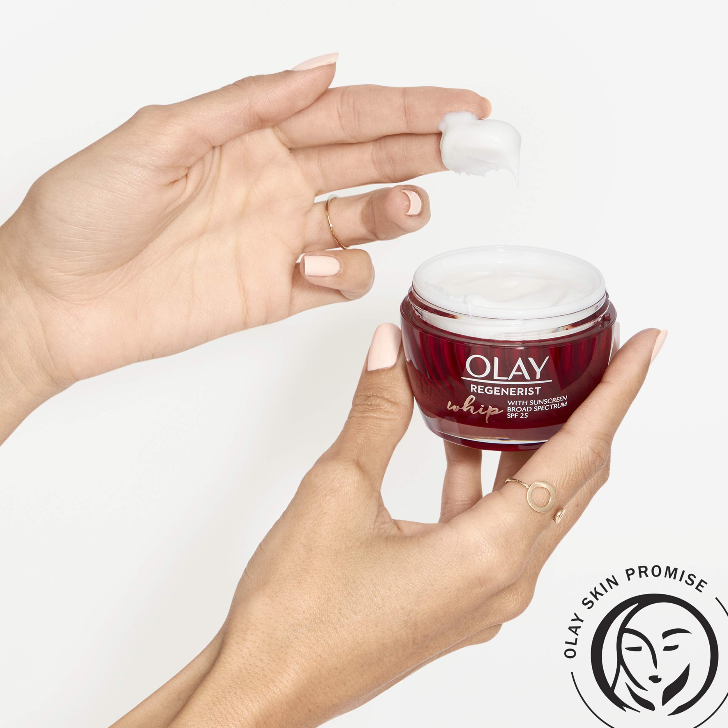 Olay Regenerist Whip Face Moisturizer Cream with Sunscreen SPF 25, 1.7 oz