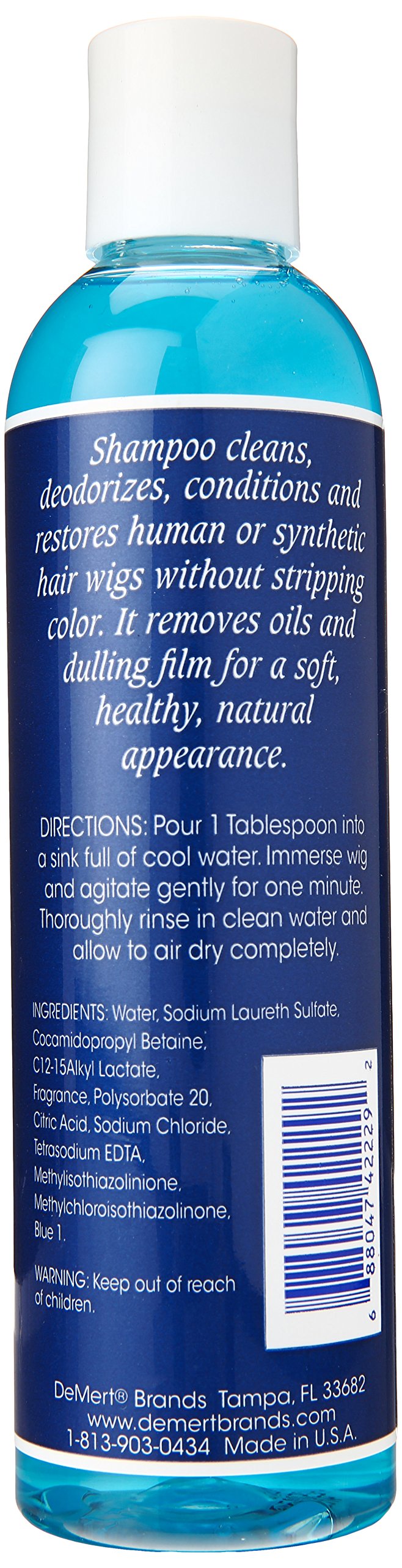DeMert Wig & Weave System Shampoo for Natural and Synthetic Hair 8 oz