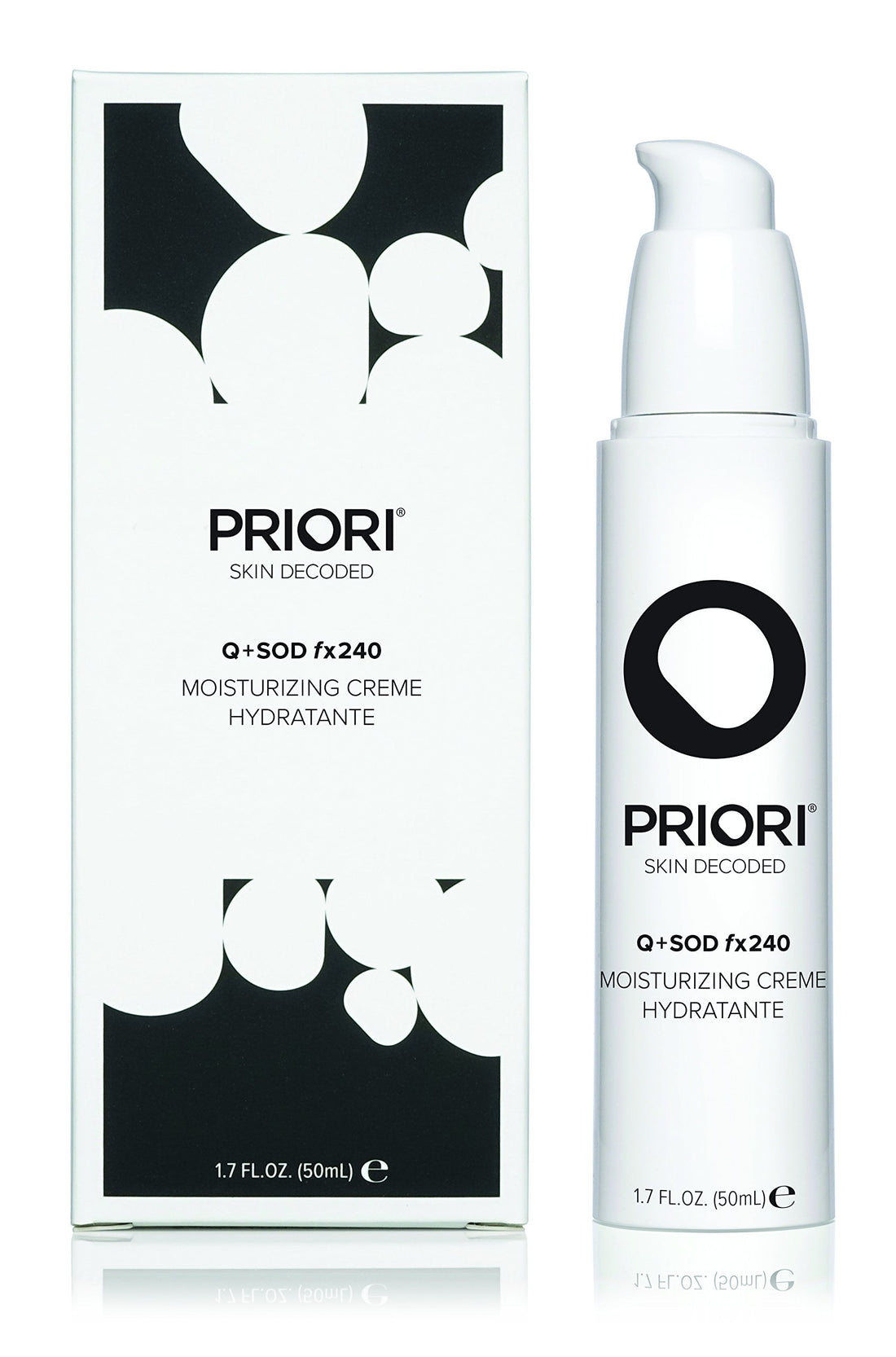 PRIORI Skincare Moisturizing Creme with CoQ10 Advanced Age Defying Hydrating Face Cream for Women and Men 24 Hr Moisturizer Lactic Acid, Retinol, Antioxidant Protection 1.7 fl oz
