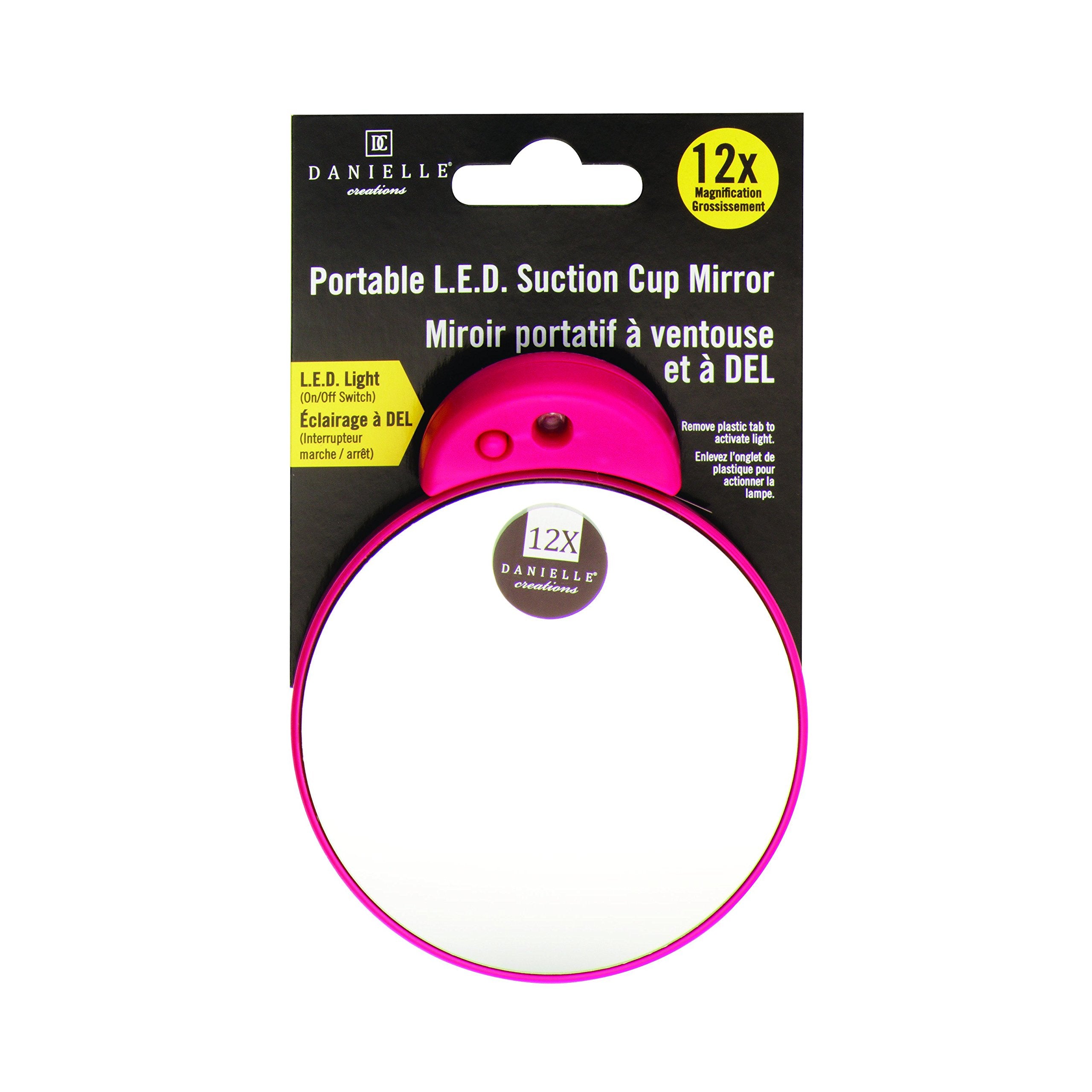 Danielle Creations Mini LED Suction Mirror 9 cm