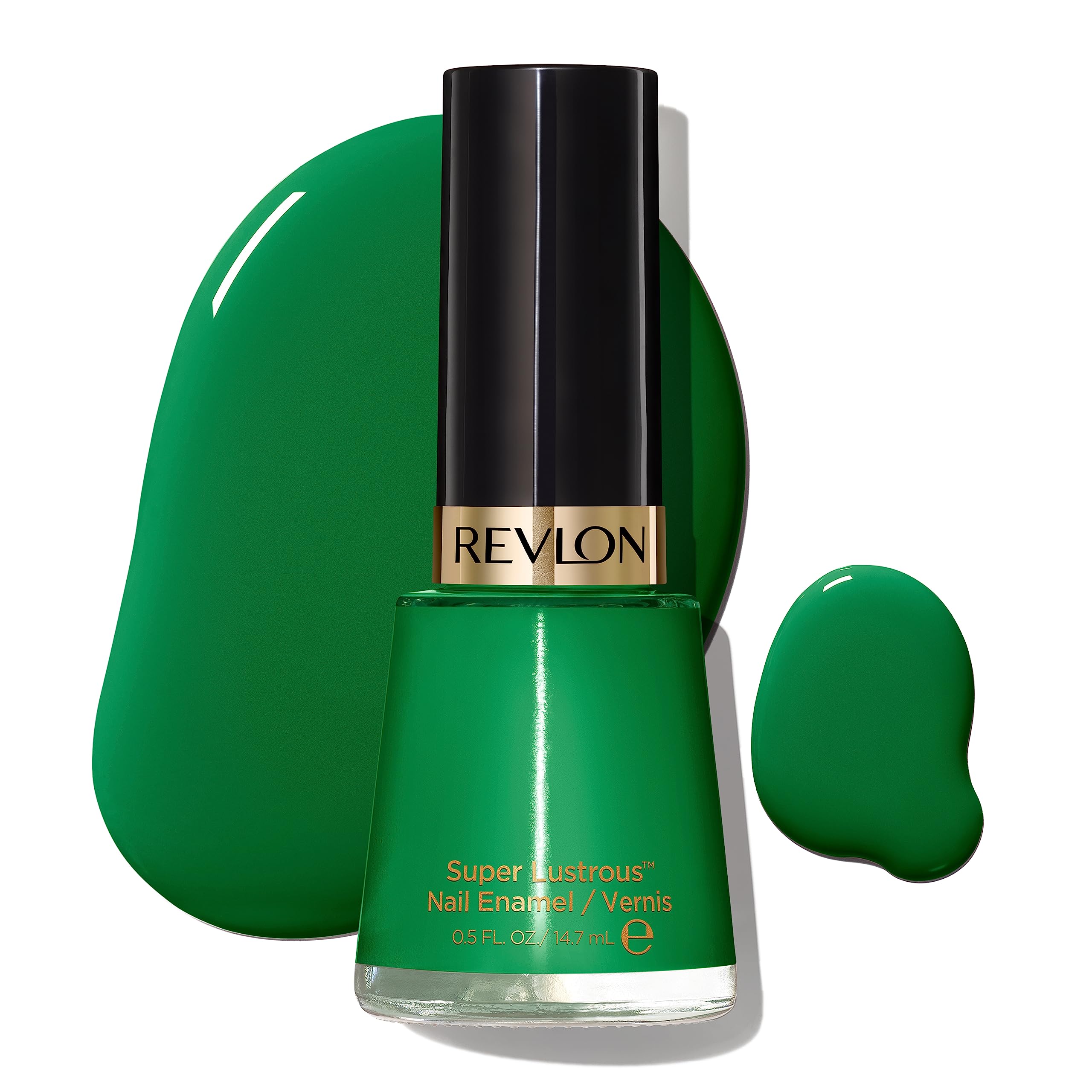 Revlon Nail Enamel, Chip Resistant Nail Polish, Glossy Shine Finish, in Blue/Green, 571 Posh, 0.5 oz