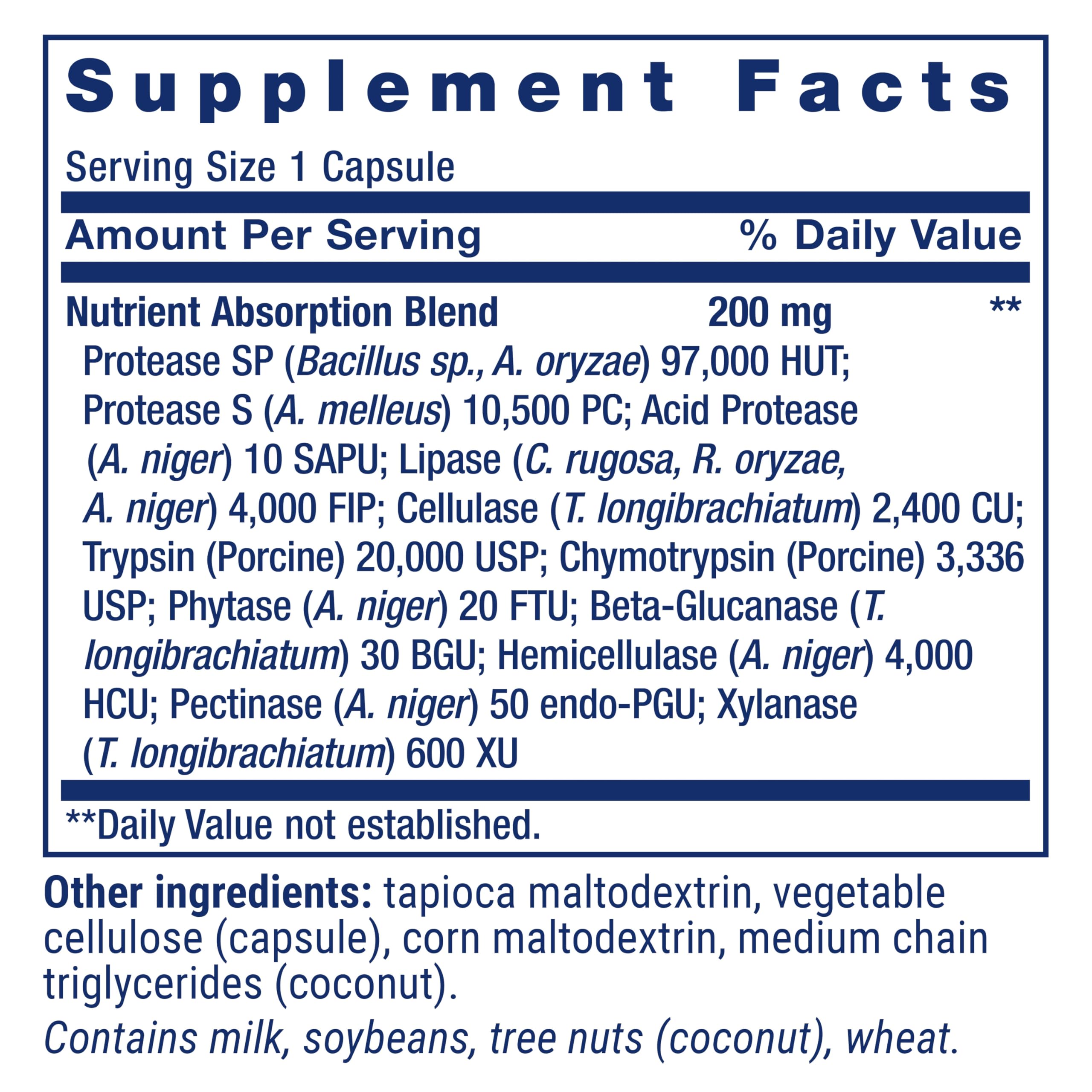 Life Extension Extraordinary Enzymes, Digestive Health Support, Nutrient Absorption, Digestive enzymes, Non-GMO, 60 Capsules