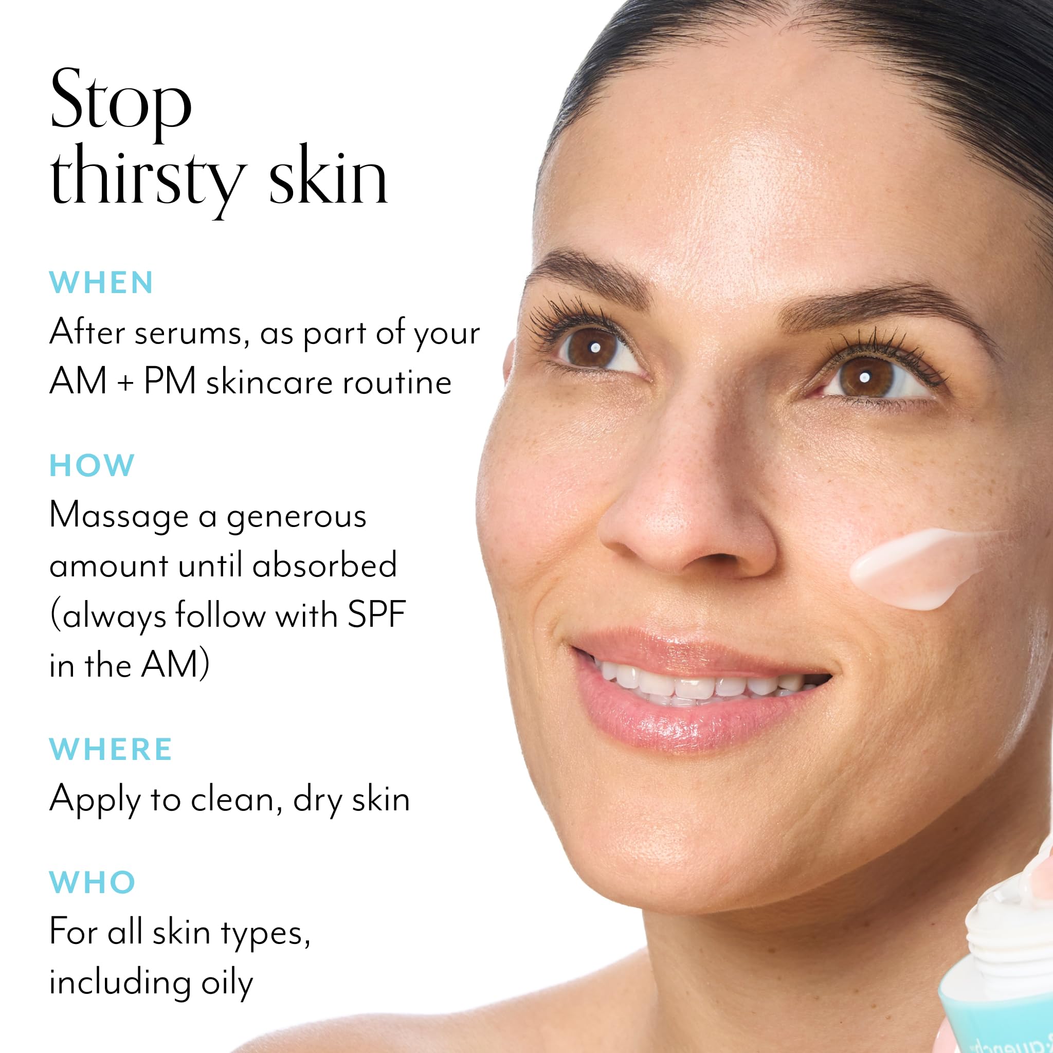 Bliss Drench & Quench Hyaluronic Acid Moisturizer | Cream to Water Face Cream| Deep Hydration, Plumps Skin | Clean Vegan & Cruelty Free 1.7 fl oz