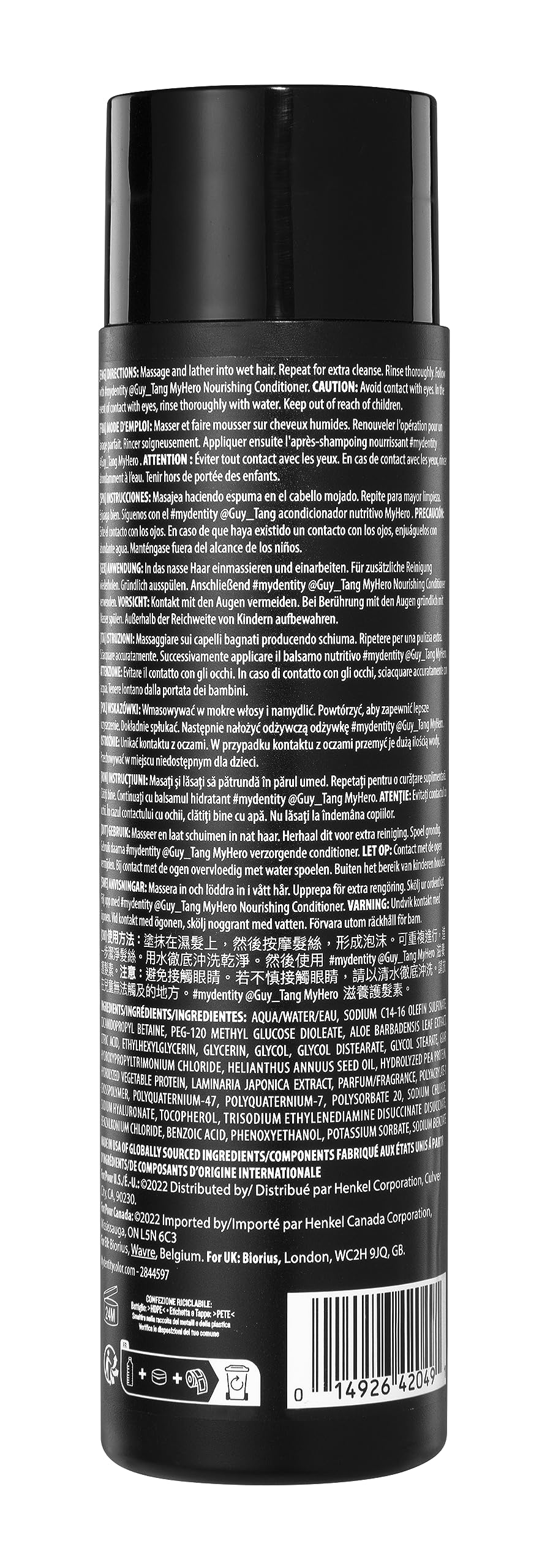 #MYDENTITY #MyHero Nourishing Shampoo, 10 oz | Hyaluronic Acid | Reduces frizz for up to 48 hours | Protects Color Vibrancy