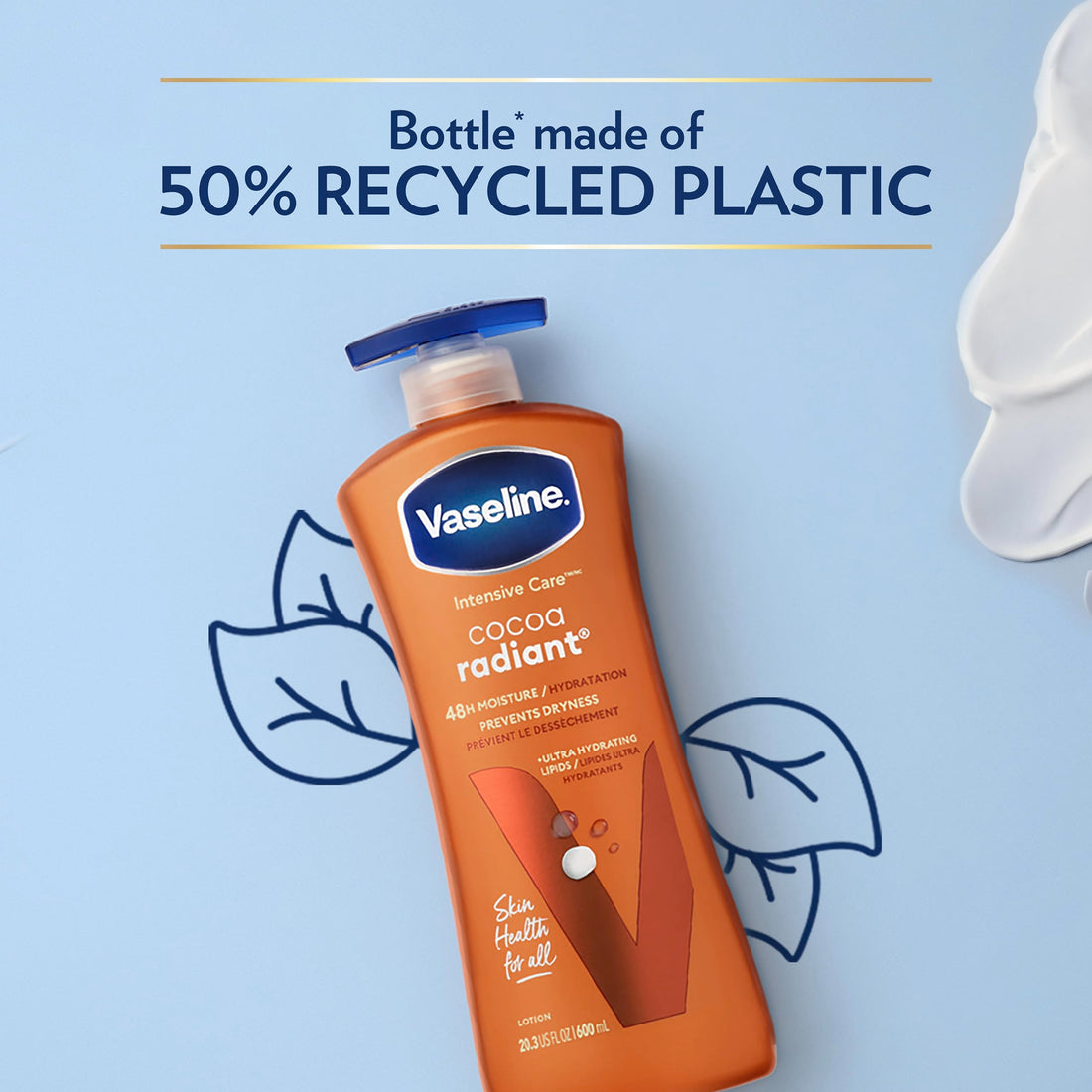 Vaseline Body Lotion, 600ml (Cocoa Radiant)