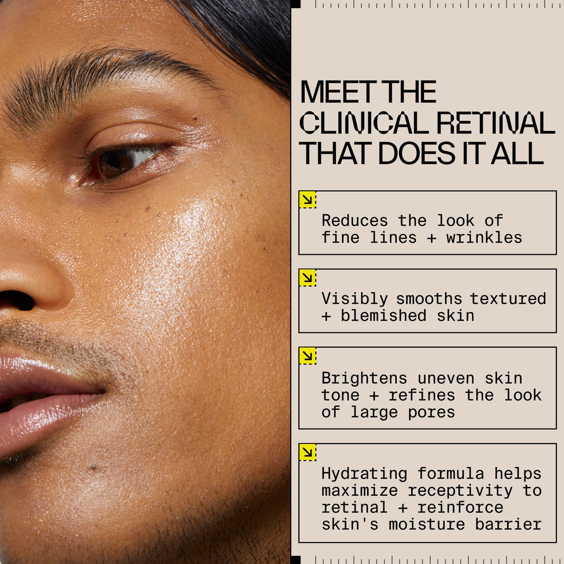 Youth To The People Retinal + Niacinamide Youth Face Serum (1 fl oz), Smooths Textured + Blemished Skin, Reduces Fine Lines, Brightens Uneven Tone, Adaptogens + Ceramides, Fragrance-free, Vegan