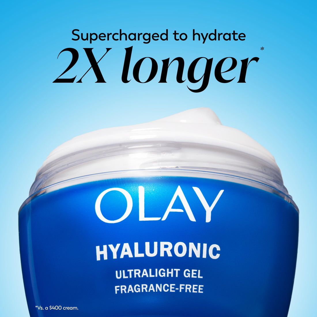 Olay Regenerist Hyaluronic + Peptide 24 Gel Face Moisturizer, Fragrance-Free, Trial Size, .5 oz