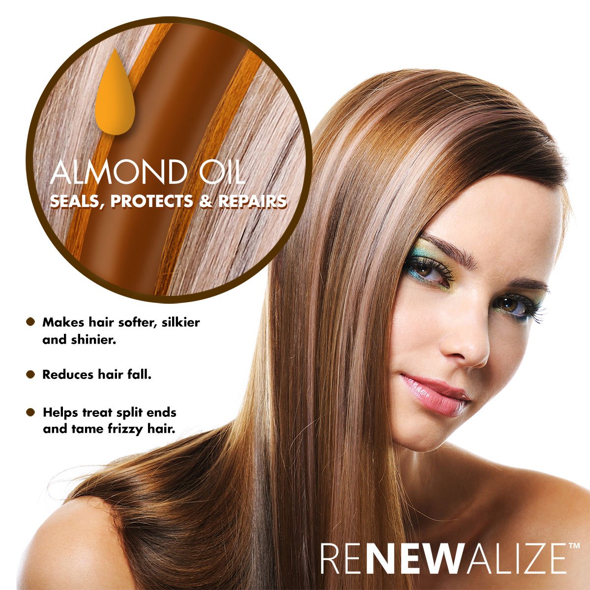 Organic Sweet Almond Oil MOISTURIZER - in 4 oz Glass Bottle with Dropper | Unrefined Cold Pressed Skincare Lotion | Essential Natural Personal Massage Oils for The Skin and Body