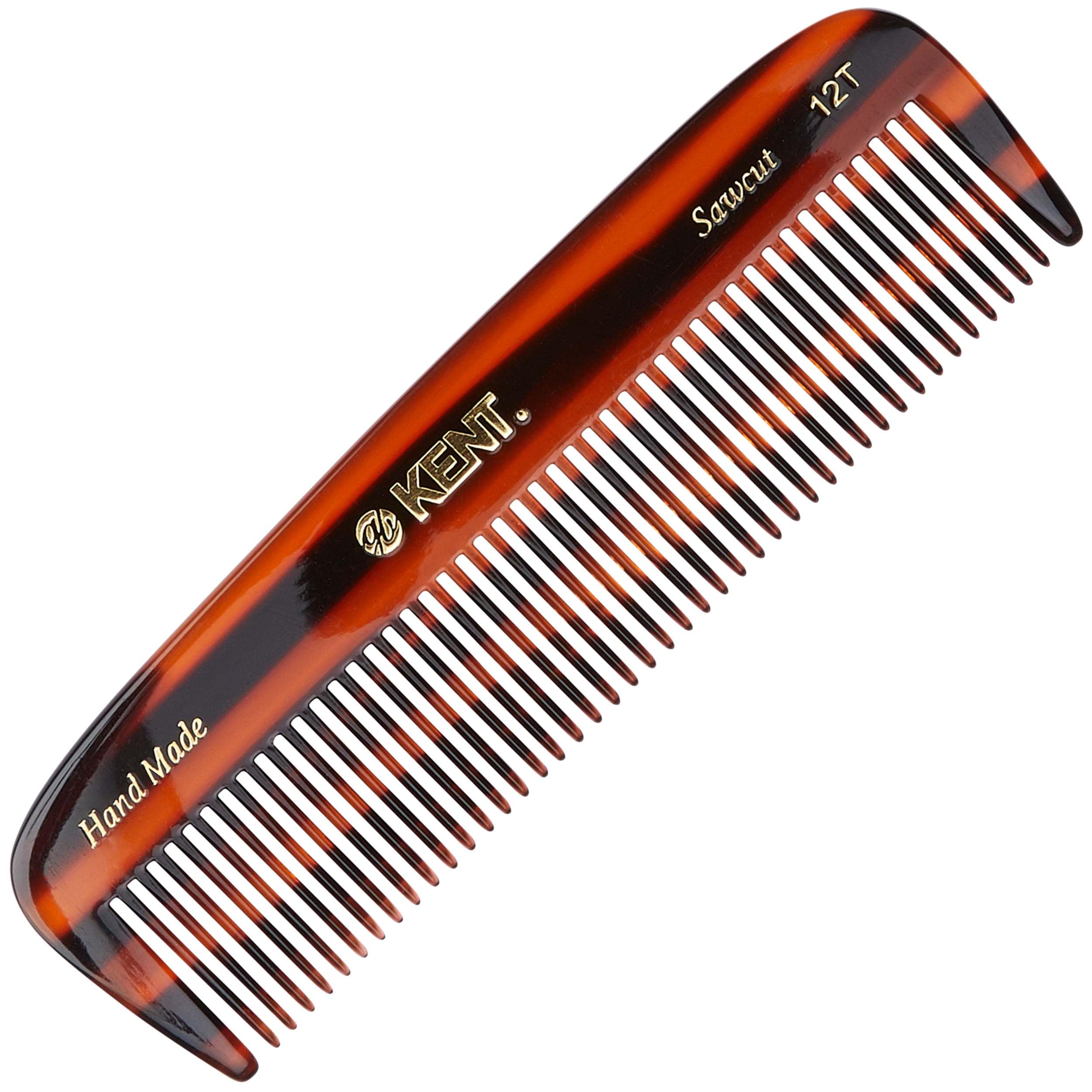 Kent Authentic Handmade Pocket Comb, Dark Brown, 146mm