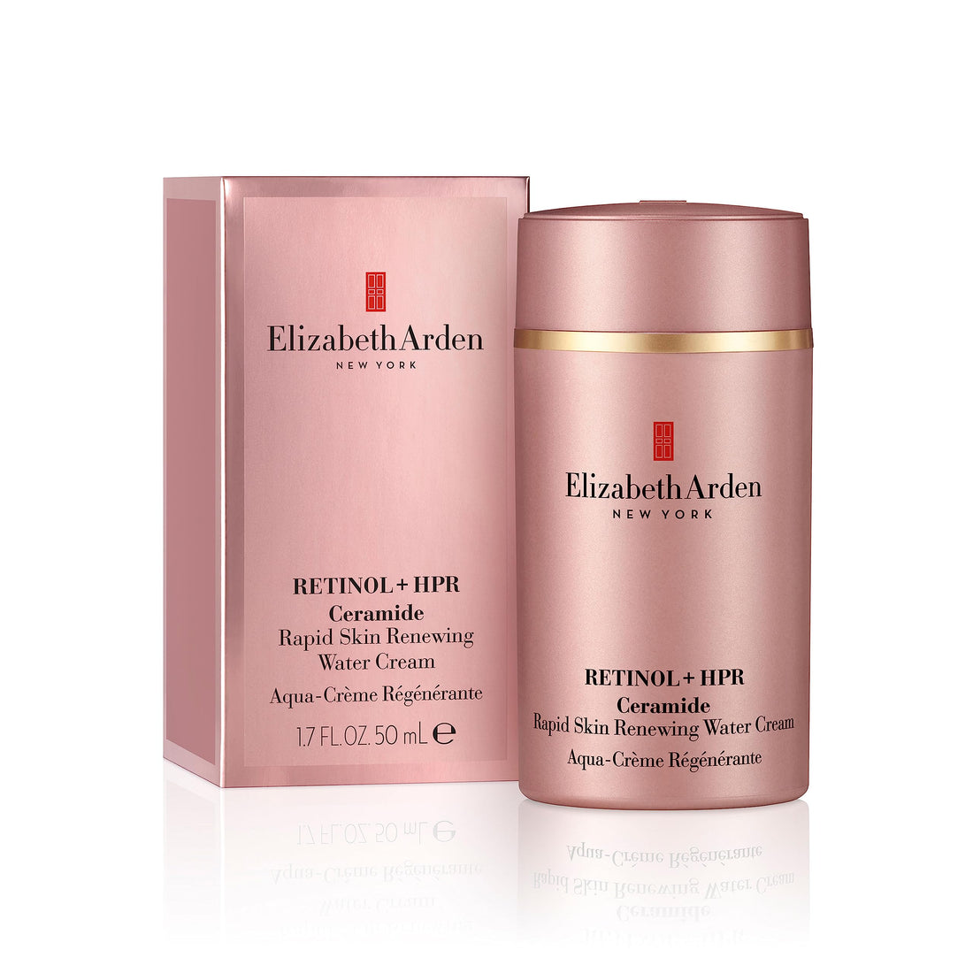Elizabeth Arden Retinol Serum Wrinkle Filler + HPR Next Generation Retinoid, Ceramide, and Peptide Rapid Skin Renewing Water Day and Night Cream for Face and Neck, 1.7 fl. Oz
