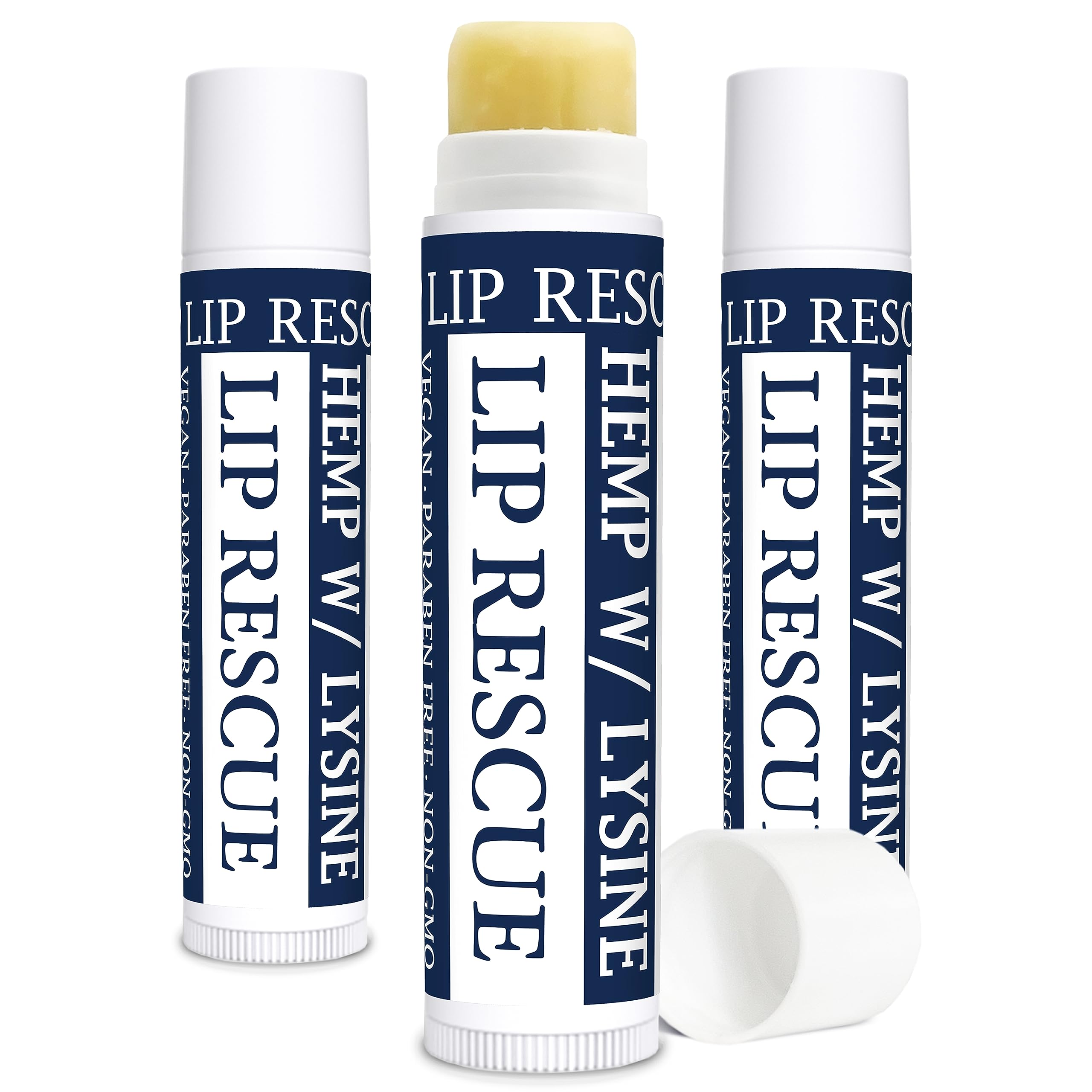 Hemp Lip Balm with L-Lysine-Heal, Moisturize, Protect (3)