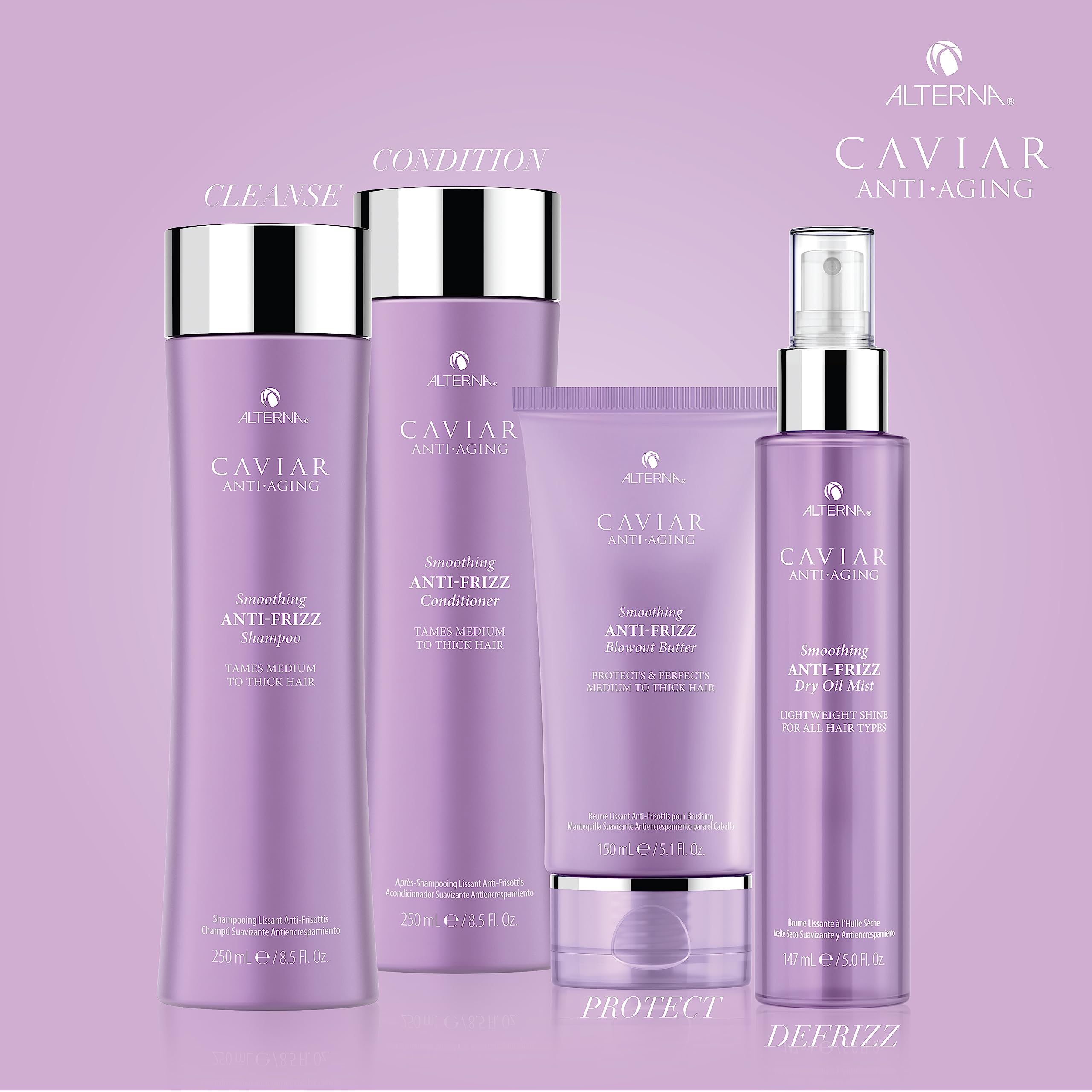 Alterna Caviar Anti-Aging Smoothing Anti-Frizz Shampoo Unisex Shampoo, 33.8 Fl Oz