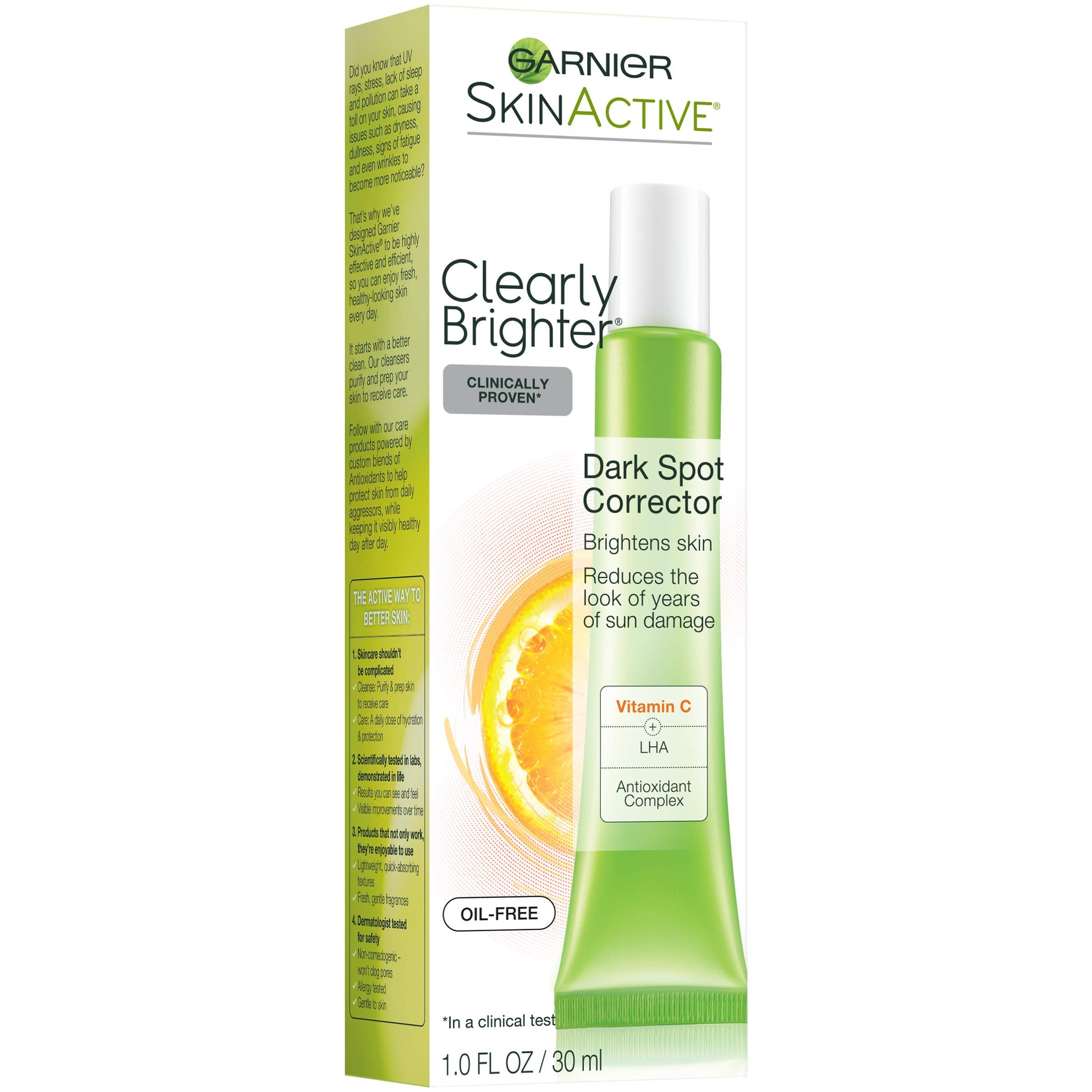 Garnier SkinActive Clearly Brighter Dark Spot Corrector with Vitamin C, 1 Fl Oz, (30mL), 1 Count (Packaging May Vary)