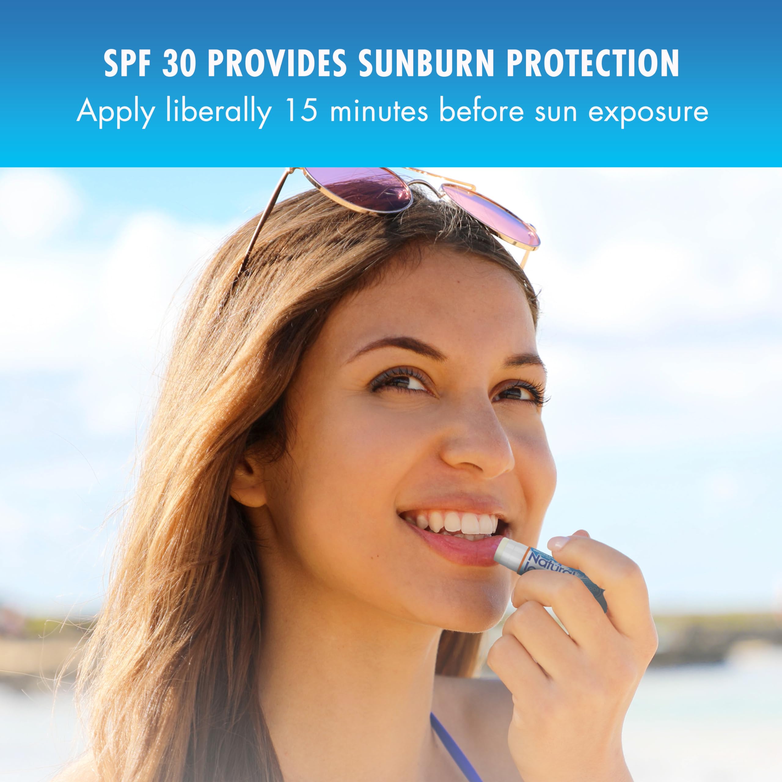 Natural Ice Lip Protectant/Sunscreen Sport Spf 30, 0.16-Ounce Tubes (Pack Of 12)