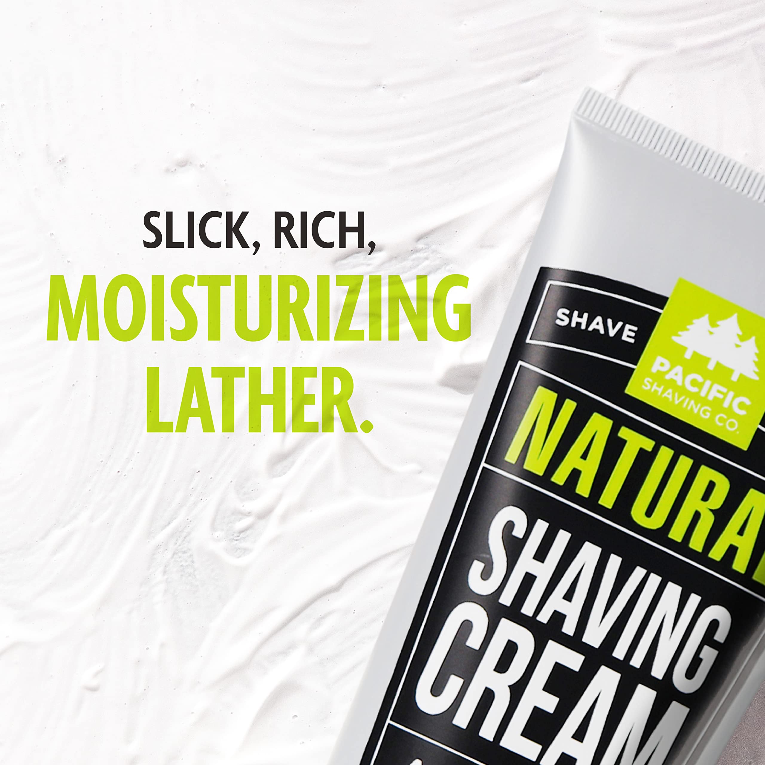 Pacific Shaving Company Natural Shaving Cream-3 oz - 3pack