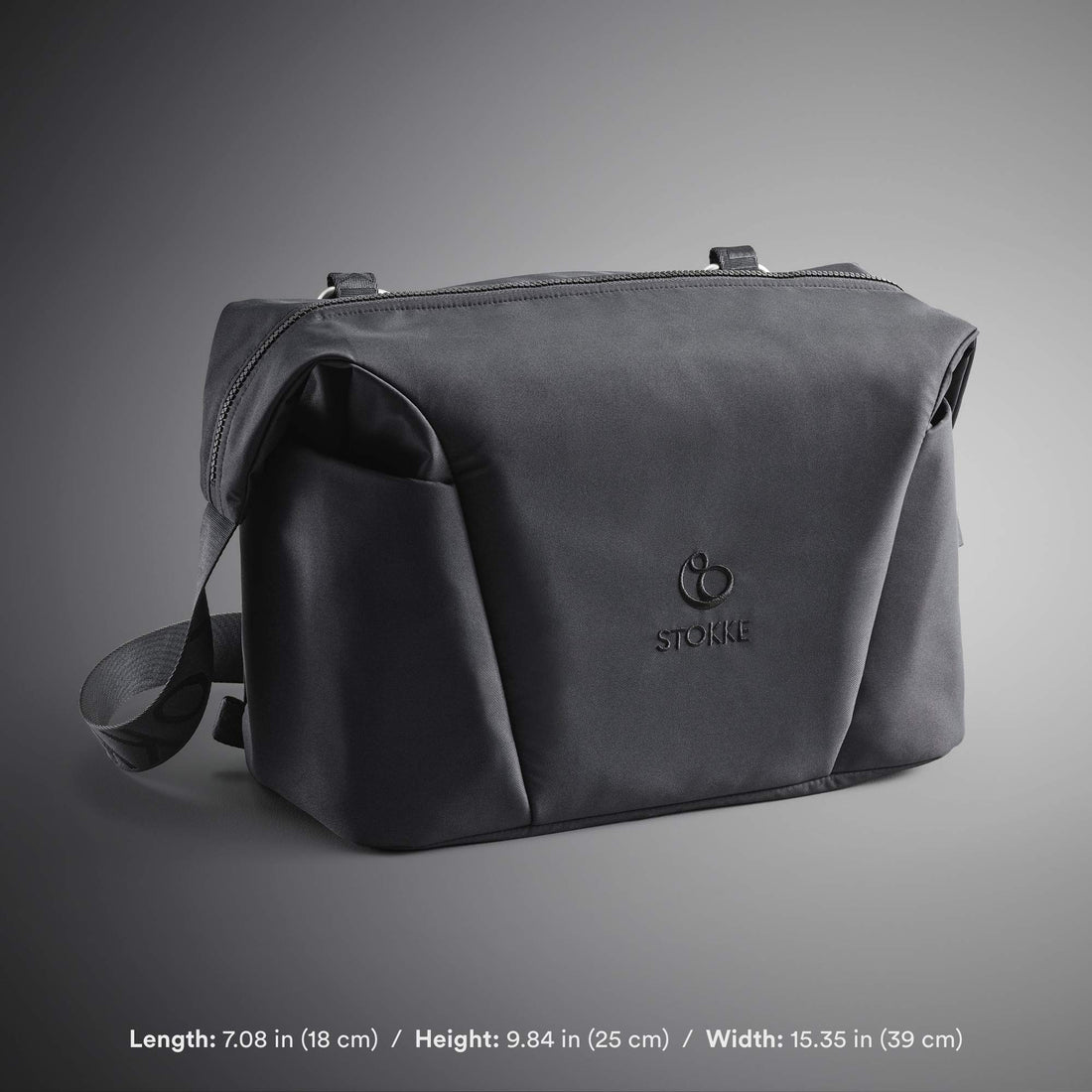 Stokke Xplory X Changing Bag, Ruby Red - Doubles As Shoulder Bag or Backpack - Includes Foldable Changing Mat - UPF 50+, Water Repellent, Easy to Clean