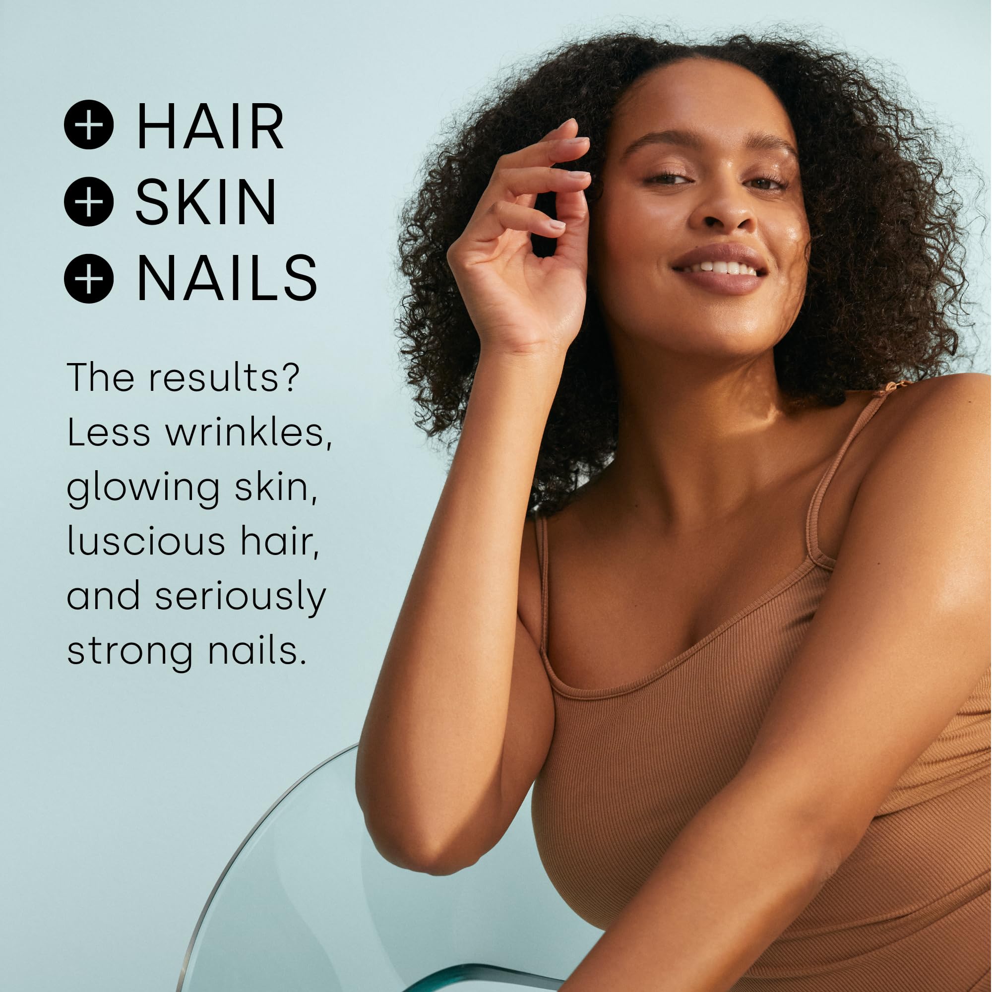 Biosil Advanced Hair + Nail Care - 60 Capsules - Grow, Strengthen & Thicken Hair and Nails - with Patented ch-OSA & Biotin - 30-Day Supply