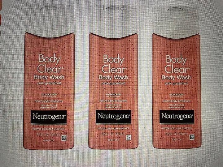 Neutrogena Body Clear Body Clear Body Wash, Pink Grapefruit 8.5 oz. (Pack of 3)