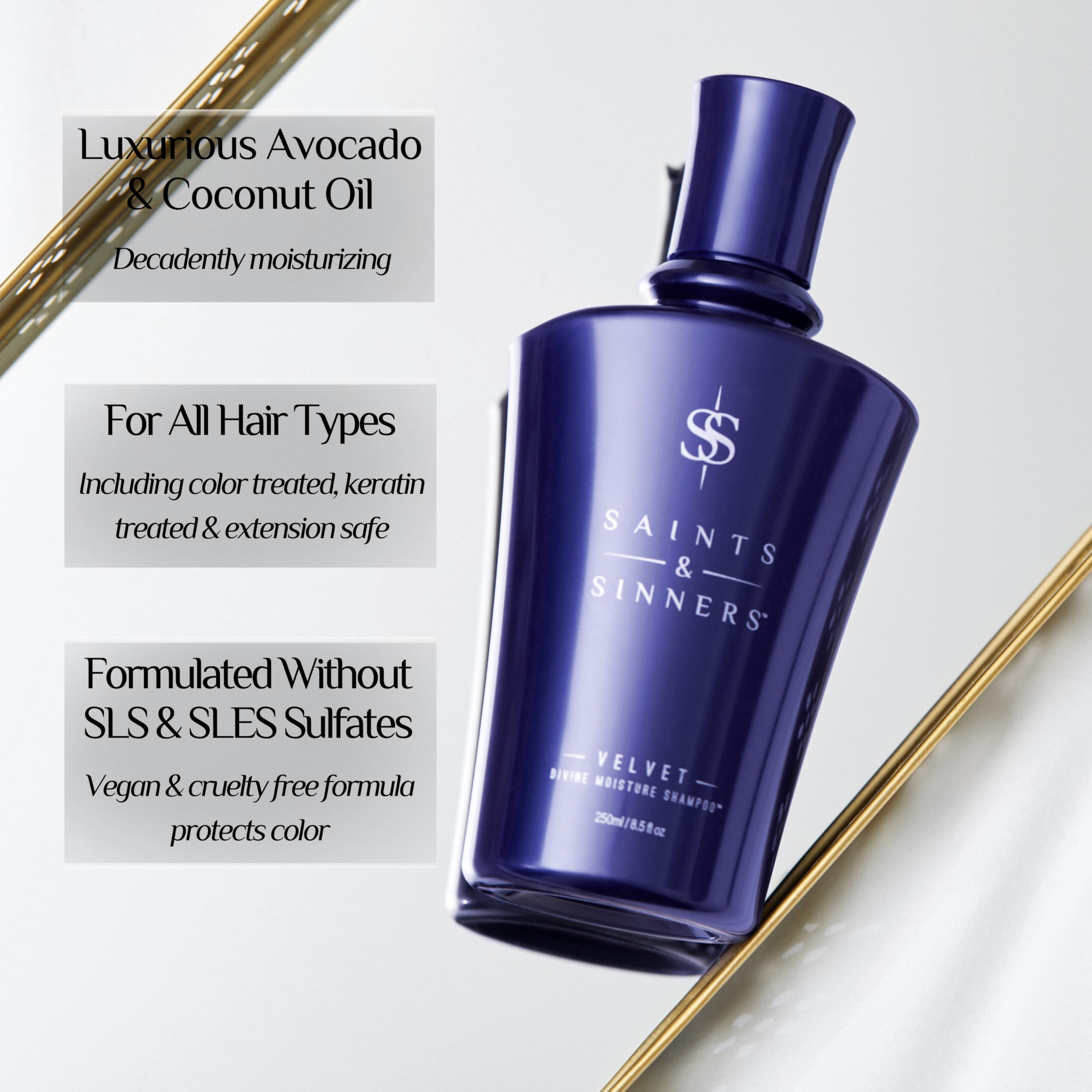 Saints & Sinners Velvet Duo (250ml) for Dry, Damaged, Color Treated Hair